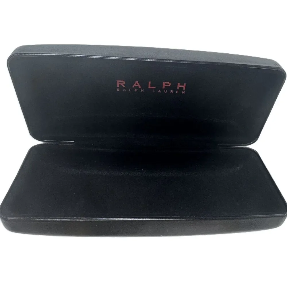 VTG Ralph Lauren Black Rectangular Hard Sided‎ Clamshell Glasses Sunglasses Case